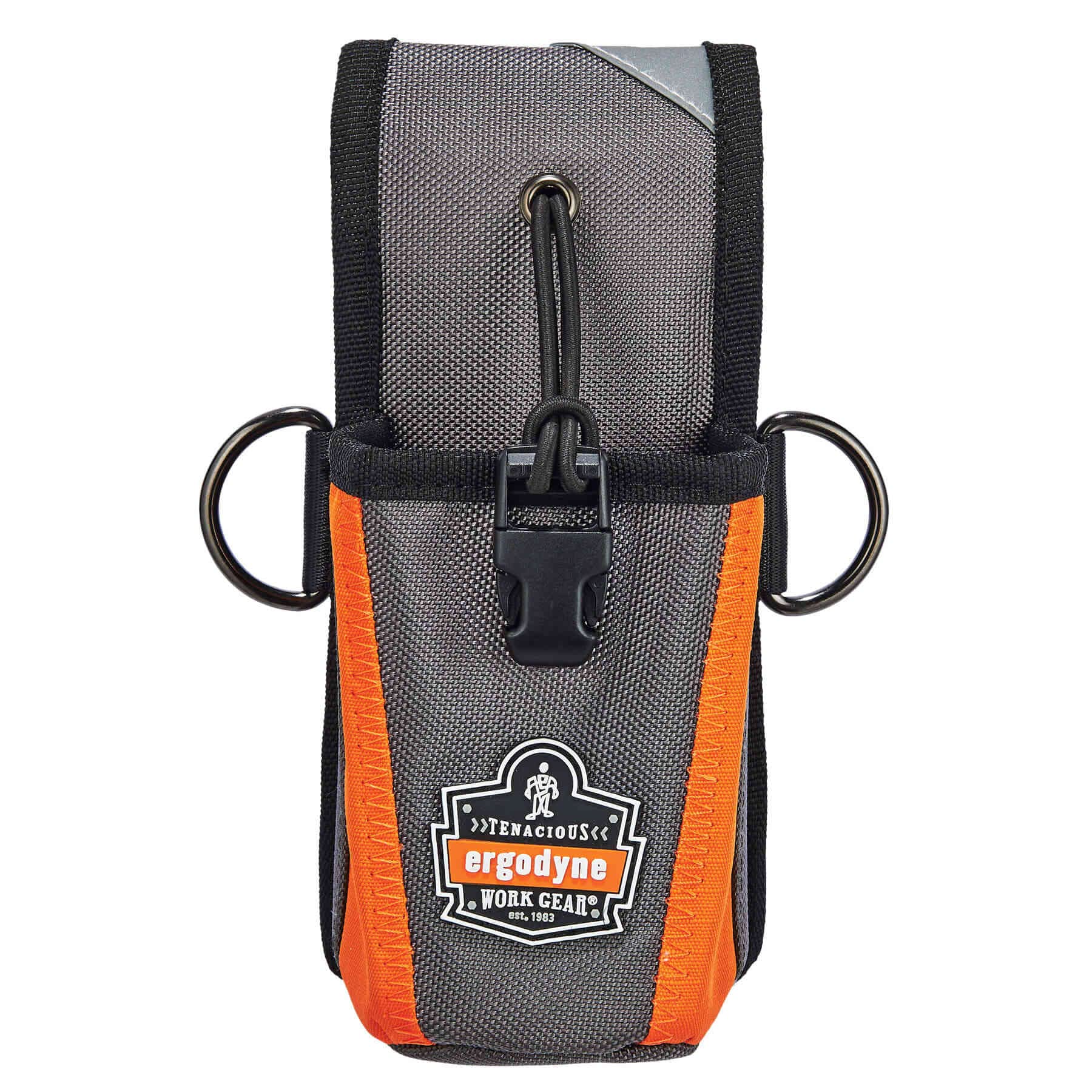 Ergodyne Arsenal 5561 Small Tool & Radio Holster Pouch - Gray | Durable Utility Belt Pouch for Construction, Landscaping & Outdoor Work