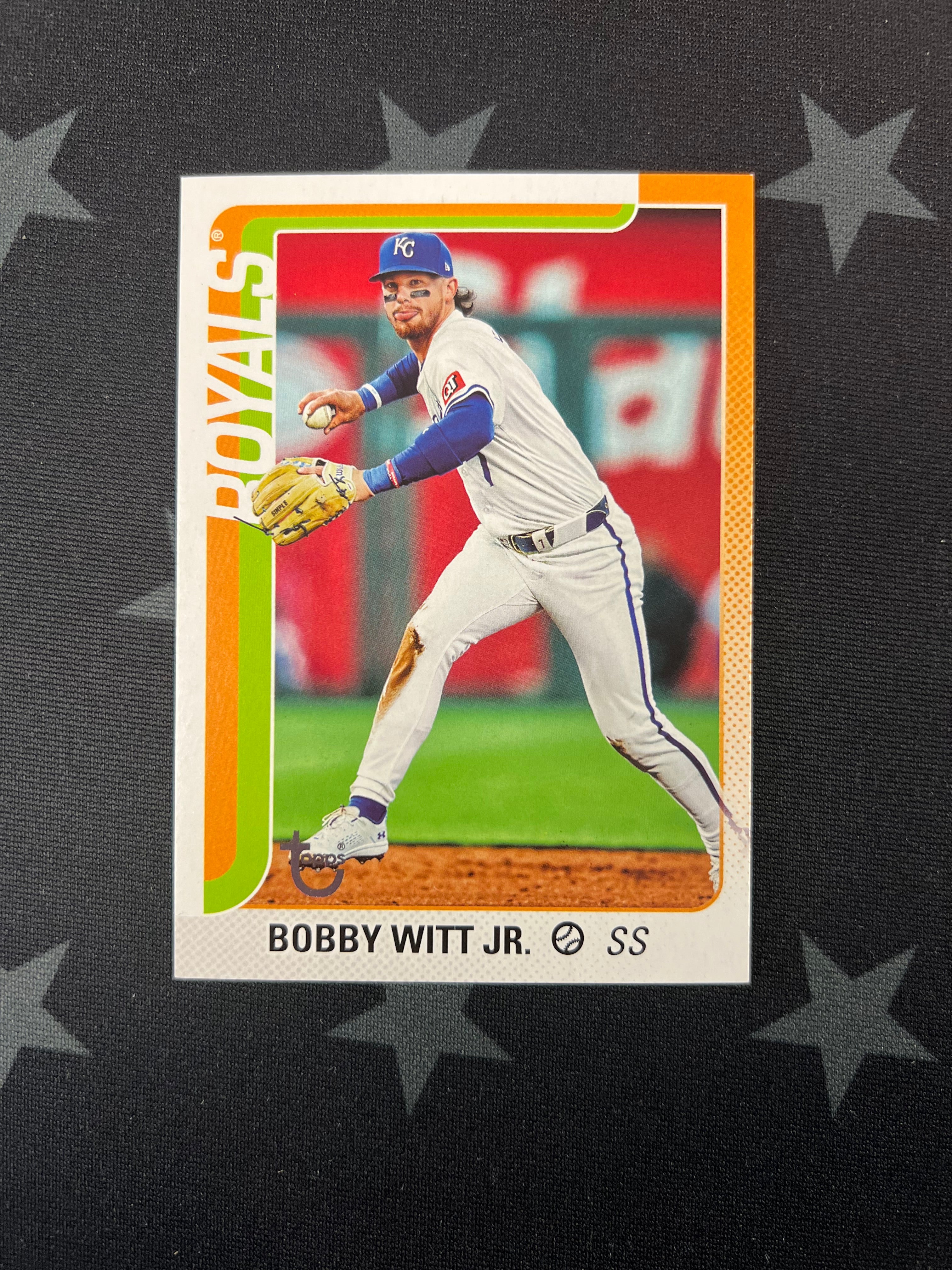 2025 Topps Series 1 Bobby Witt Jr. #100 Vintage Retro Stock Baseball Card 26/99 - Rare Collectible for MLB Fans & Sports Memorabilia Enthusiasts