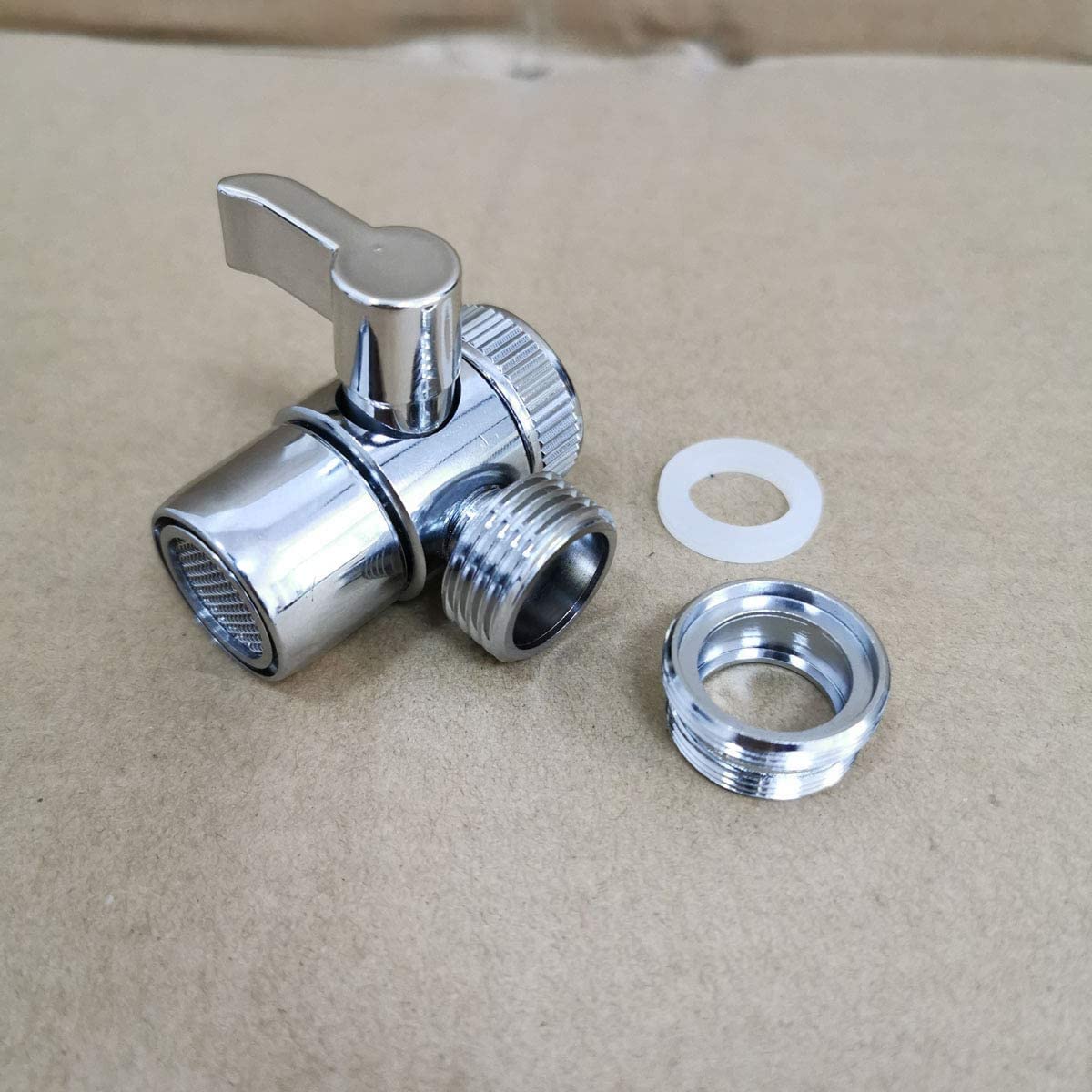 High-Quality Sink Valve Diverter Faucet Splitter - M22 x M24 Polished Chrome Replacement for Kitchen & Bathroom Sinks | Perfect for Hose Adapter Connection | Ideal for Water Conservation, Gardening, and Multi-Tap Applications