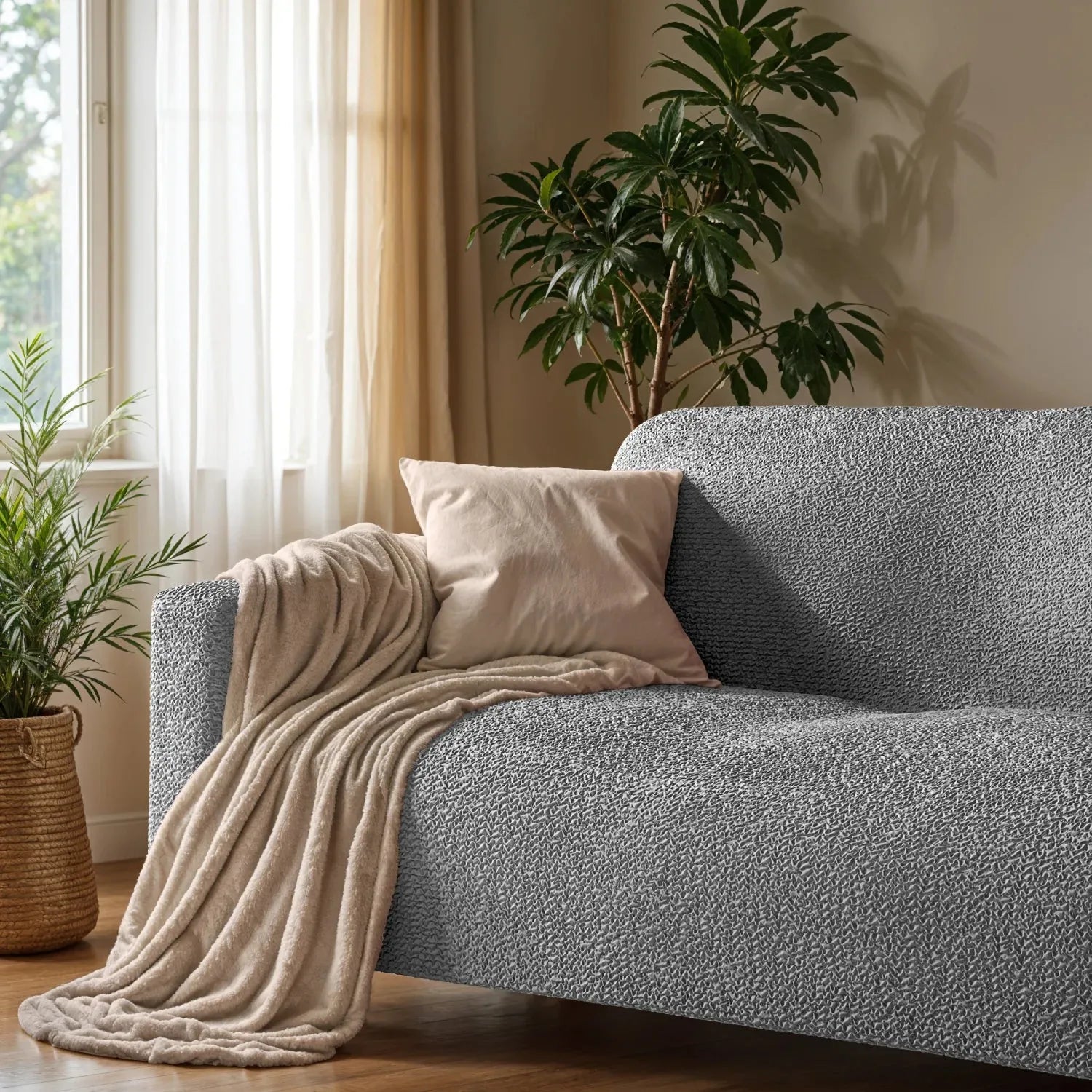 2 Seater Loveseat Slipcover - Soft Microfiber Fabric - Perfect for Living Room, Bedroom & Home Decor
