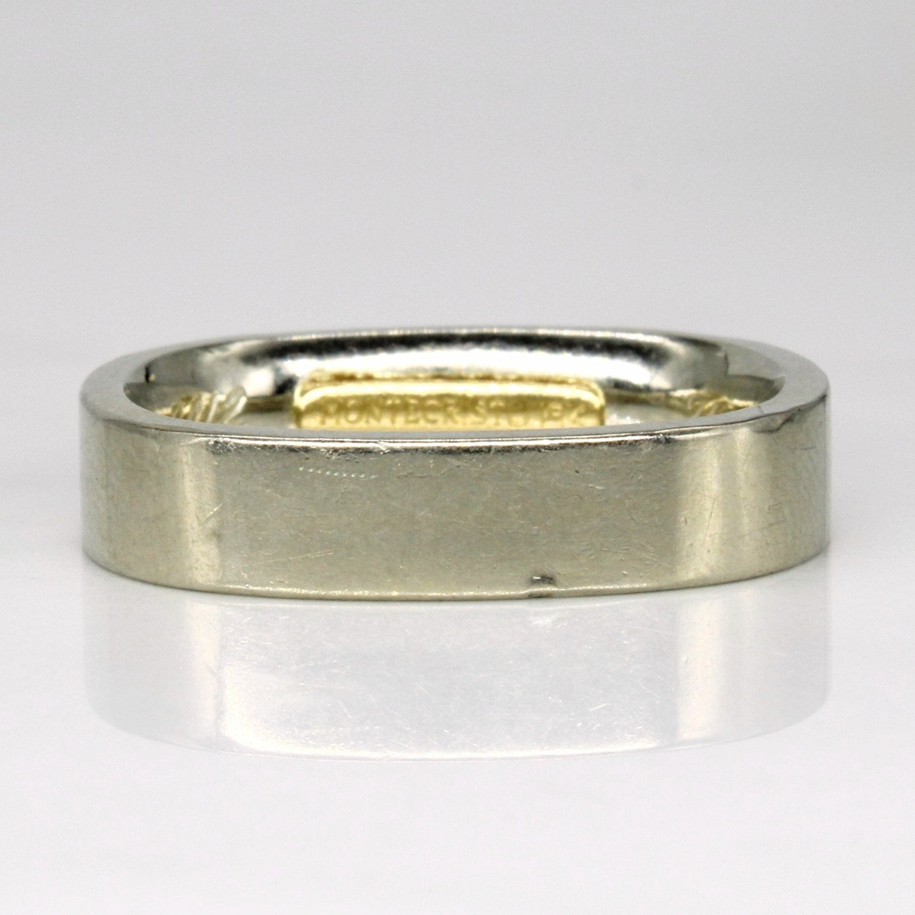 Montecristo 19k White Gold Ring for Men - Size 11.25 - Luxury Wedding Band, Anniversary Gift & Everyday Jewelry for Special Occasions