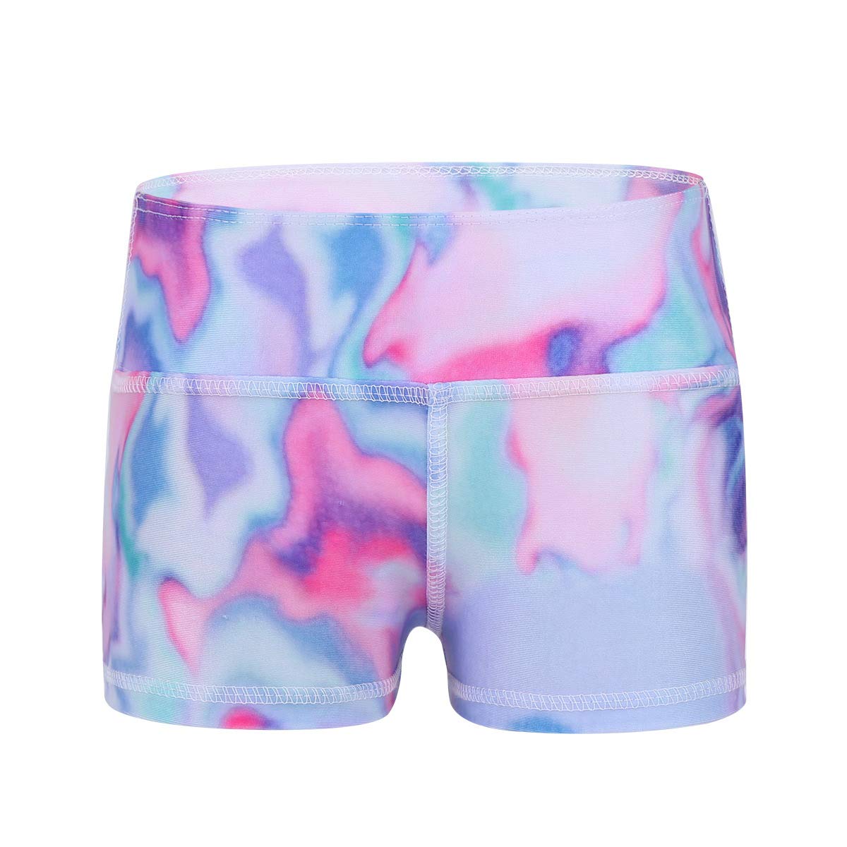 FEESHOW Women's Stretch Ballet Dance Shorts - High Waist Yoga Gym Running Cycling Workout Shorts for Women & Girls | Perfect for Dance, Yoga, Fitness & Activewear
