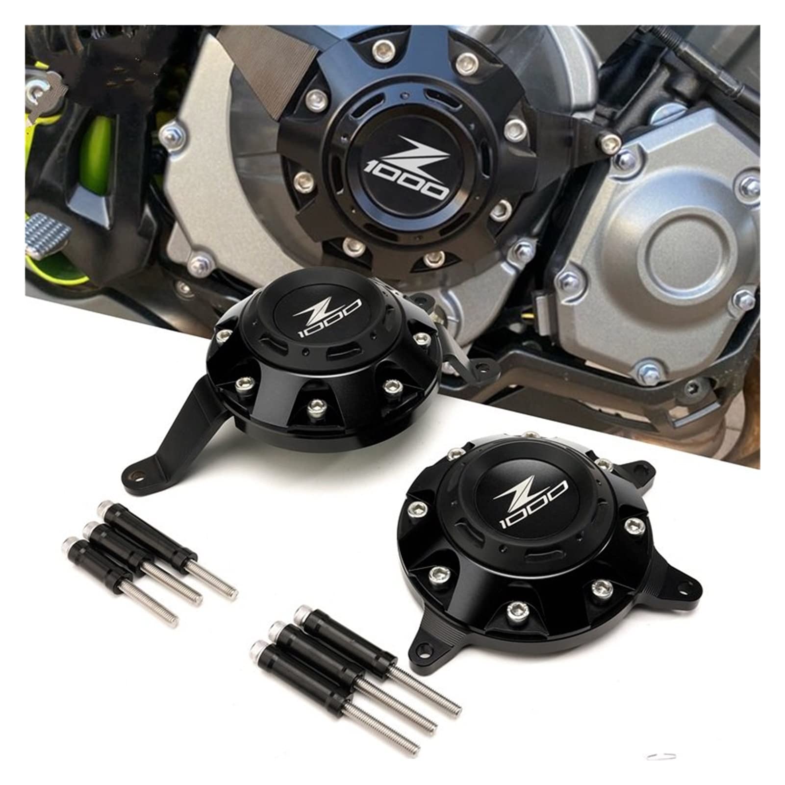 CNC Motorcycle Engine Guard - Protective Cover & Fairing Crash Sliders for Kawasaki Z1000/Z1000R/Z1000SX | Durable Bike Accessories for Road Safety & Off-Road Protection
