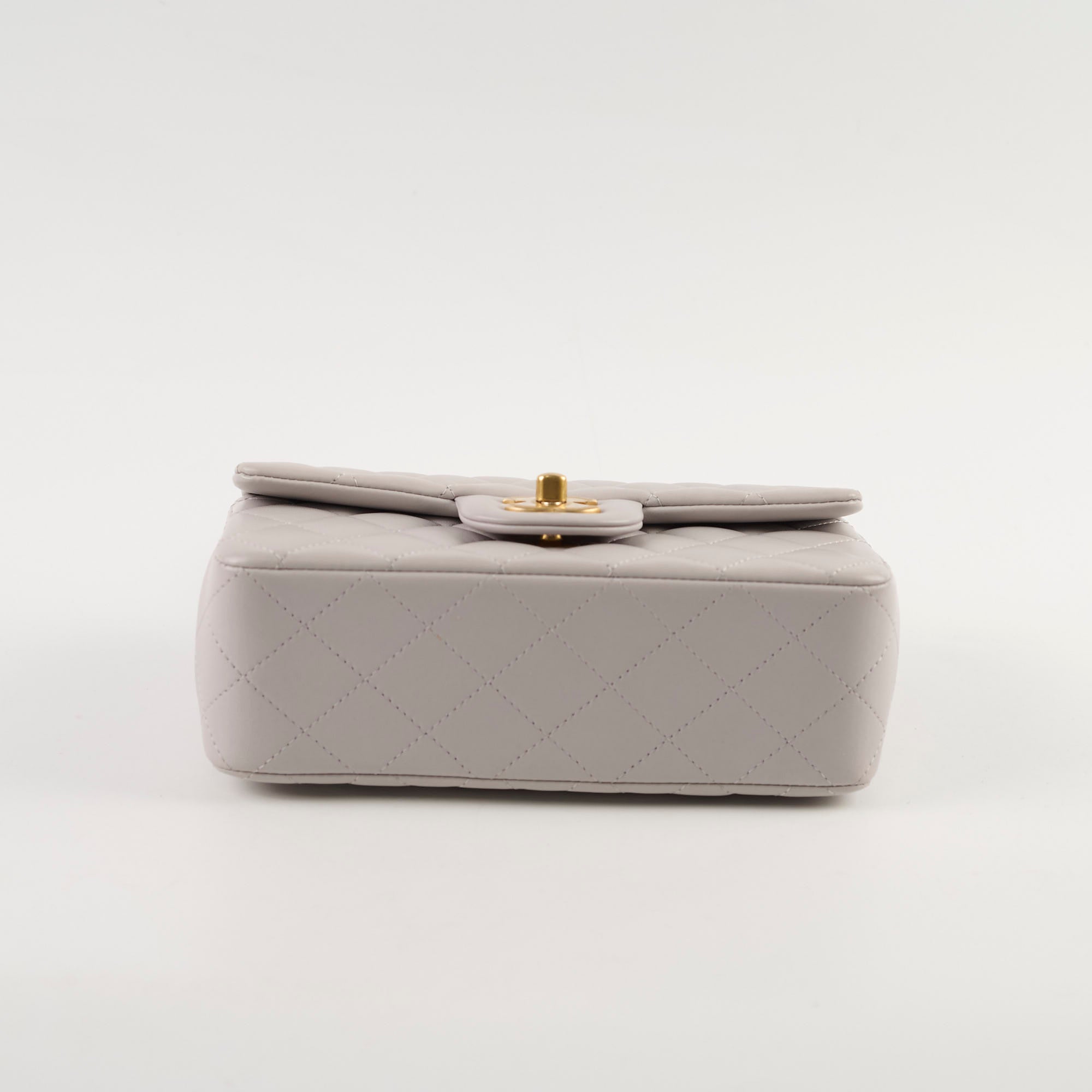 Chanel Mini Rectangular Top Handle Bag in Light Grey - Luxury Crossbody Purse for Women, Perfect for Parties & Evening Events