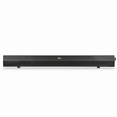 Britz SoundBar Solo BA-K9 2CH Multimedia Speaker for LED/LCD TV - Compact Soundbar with Clear Audio for 32 Inch TVs - Perfect for Home Theater, Gaming & Movie Nights