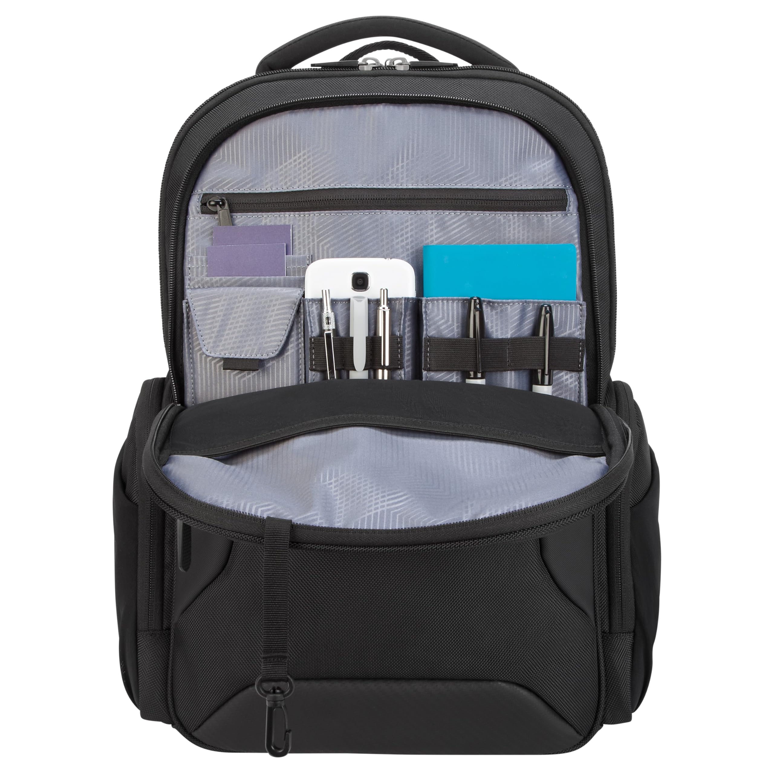 Targus 15.6 Inch Laptop Backpack - Durable Black Business Backpack for Men & Women - Perfect for Work, School, Travel & Commuting