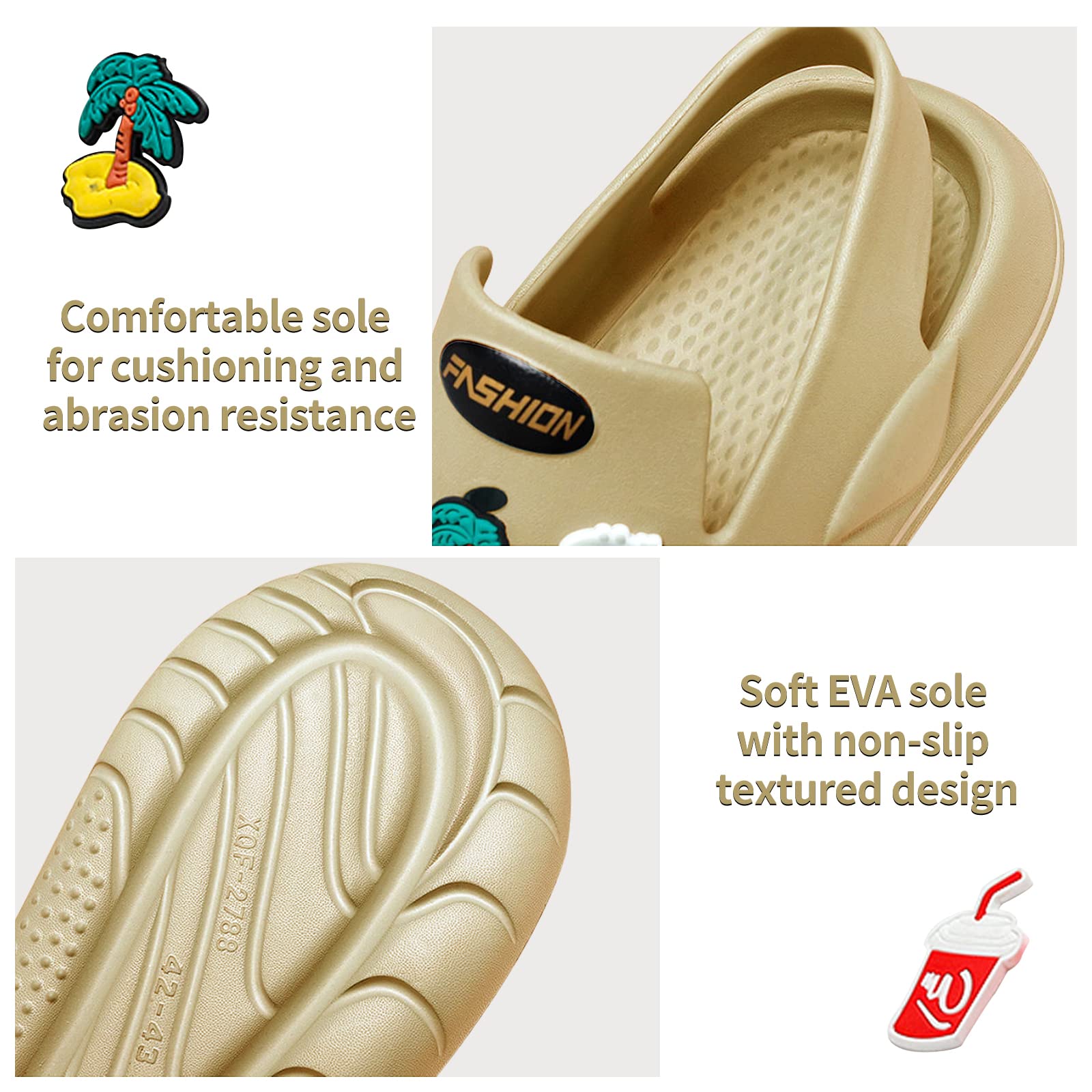Breathable Unisex Garden Clogs - Comfortable Slip-On Beach Sandals for Women & Men | Perfect for Summer, Gardening, Poolside & Outdoor Activities