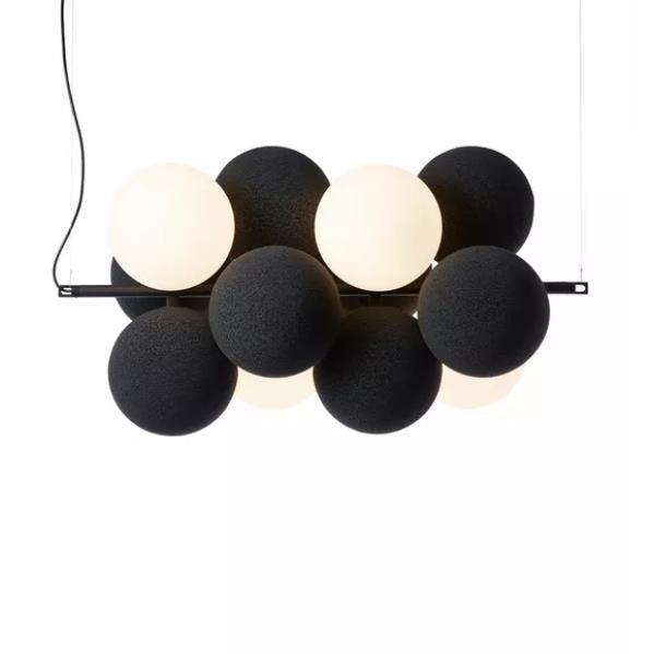 Bubbles Holly Pendant Lamp - Modern Glass Hanging Light Fixture for Living Room, Bedroom, Dining Room & Kitchen Decor