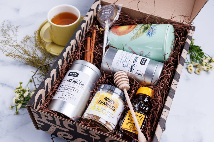Premium Organic Green Tea & Pure Honey Gift Set - Perfect for Relaxation, Gifts & Wellness - Ideal for Home, Office & Special Occasions
