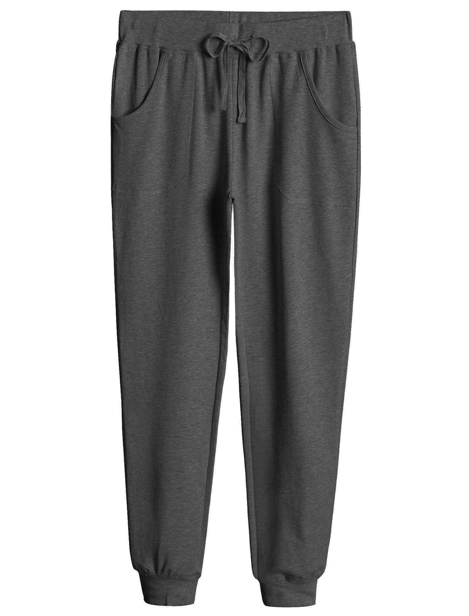 Women's Soft Cotton Jogger Sweatpants with Pockets - Comfortable Lounge Pants for Yoga, Running & Casual Wear