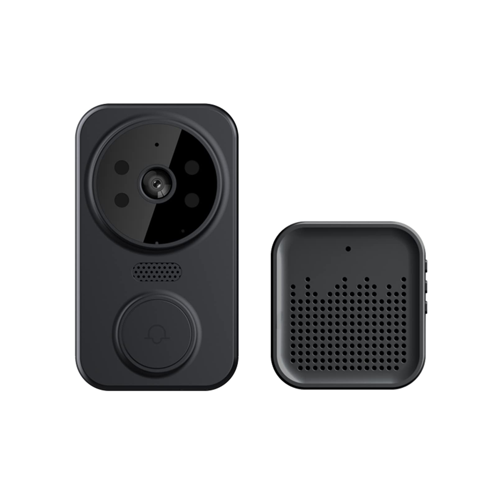 Smart WiFi Video Doorbell Camera with Chime - Wireless HD Security Camera with PIR Motion Detection & Night Vision - 2-Way Audio Intercom for Home, Apartment, Office (Indoor/Outdoor Use)