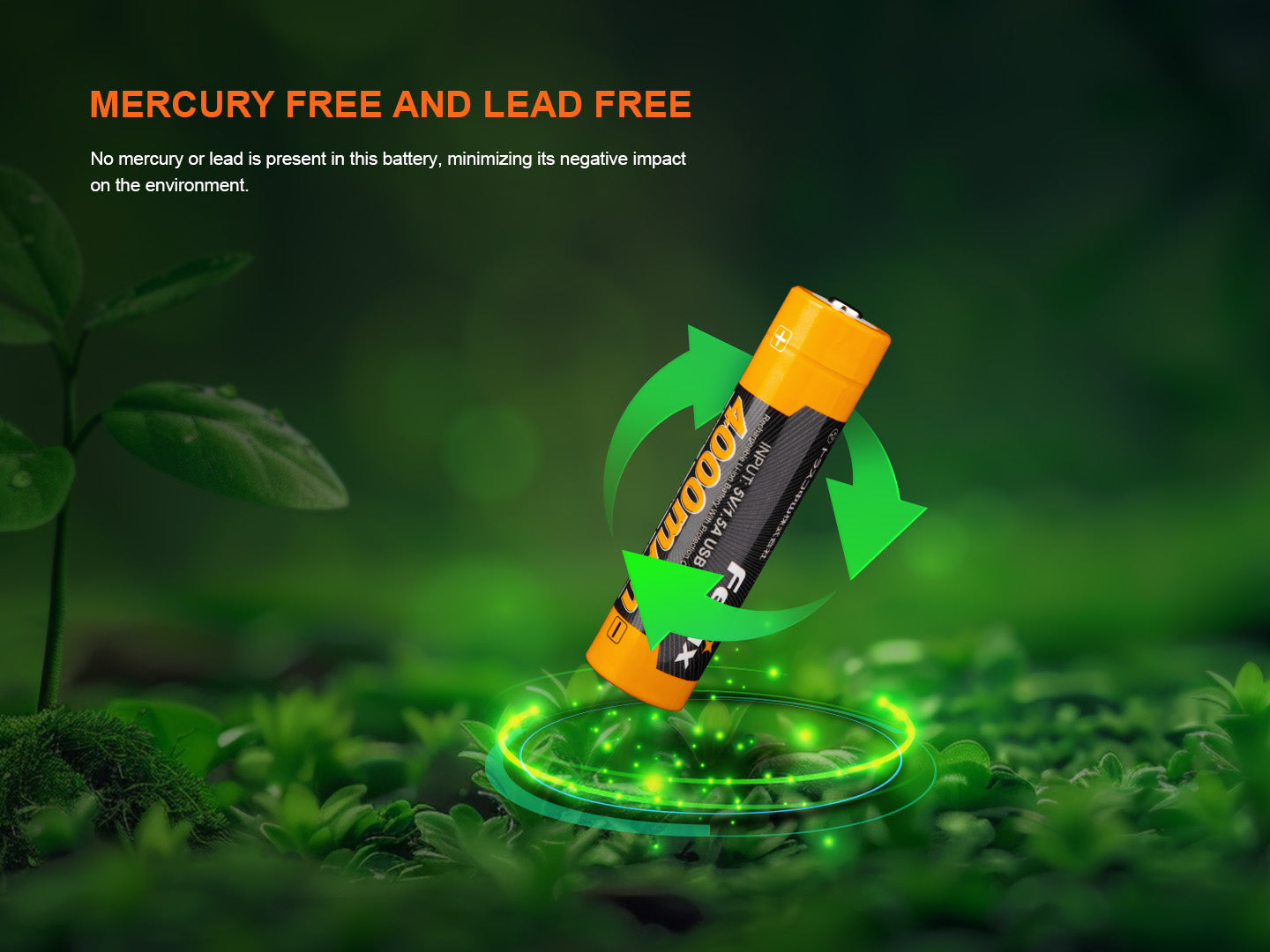 Fenix ARB L18 4000mAh USB Rechargeable 18650 Battery - High Capacity Lithium Ion Battery for Flashlights, Headlamps & Outdoor Gear - Perfect for Camping, Hiking & Emergency Power Backup
