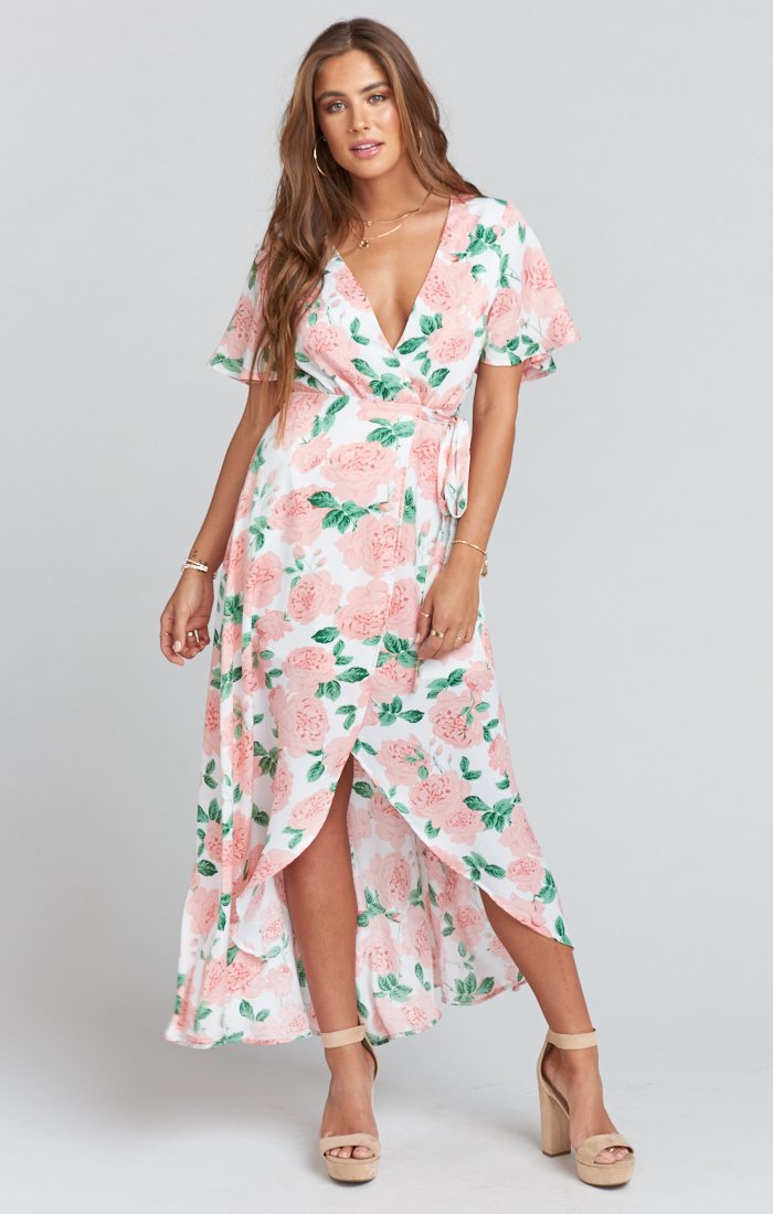 Elegant Marianne Wrap Dress for Women - Flattering V-Neck & Waist Tie - Perfect for Office, Date Night & Special Occasions
