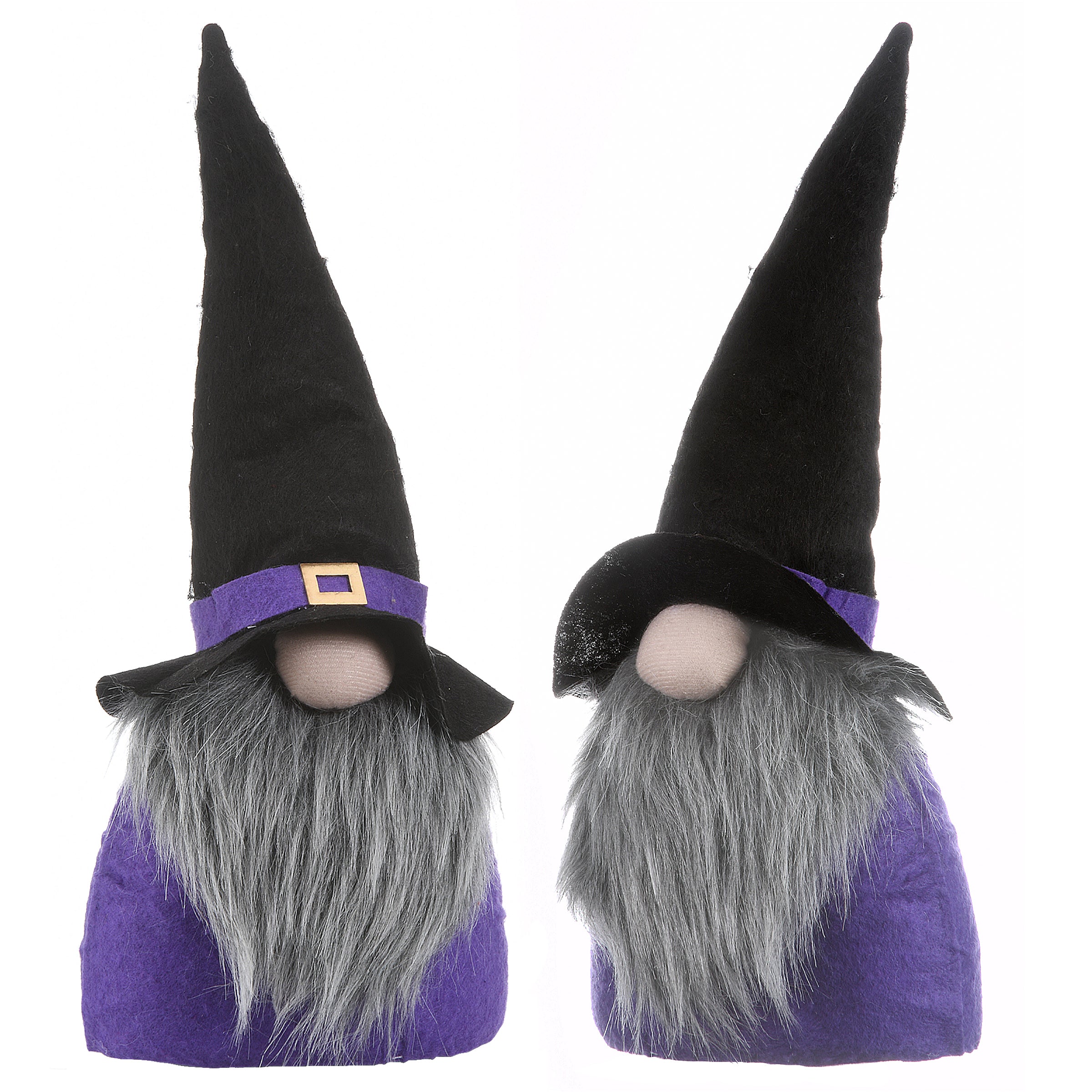 12 Inch Halloween Cloth Gnomes Set of 2 - Cute Home Decor for Fall, Christmas & Seasonal Holiday Display (Indoor/Outdoor)