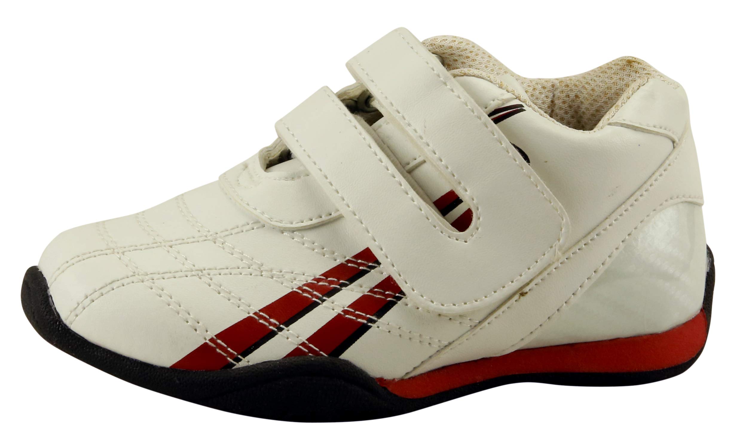 **Boys' Double Strap Racing Sneakers for Toddlers & Kids - Lightweight, Non-Slip, Breathable - Perfect for Running, Playground & Daily Wear**