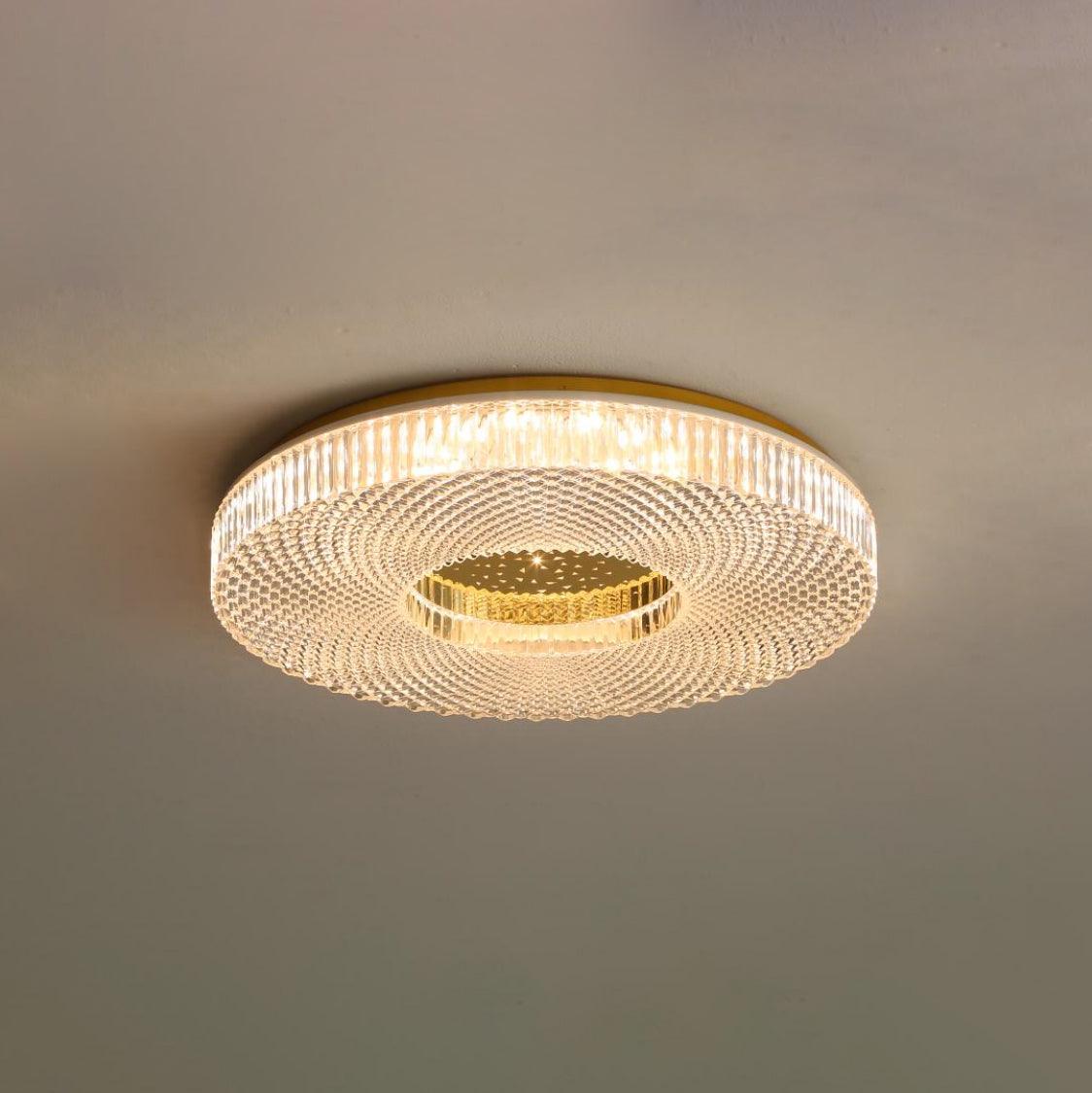 Cimona LED Flush Mount Ceiling Light - Modern Round Fixture for Bedroom, Kitchen, Living Room & Hallway Lighting