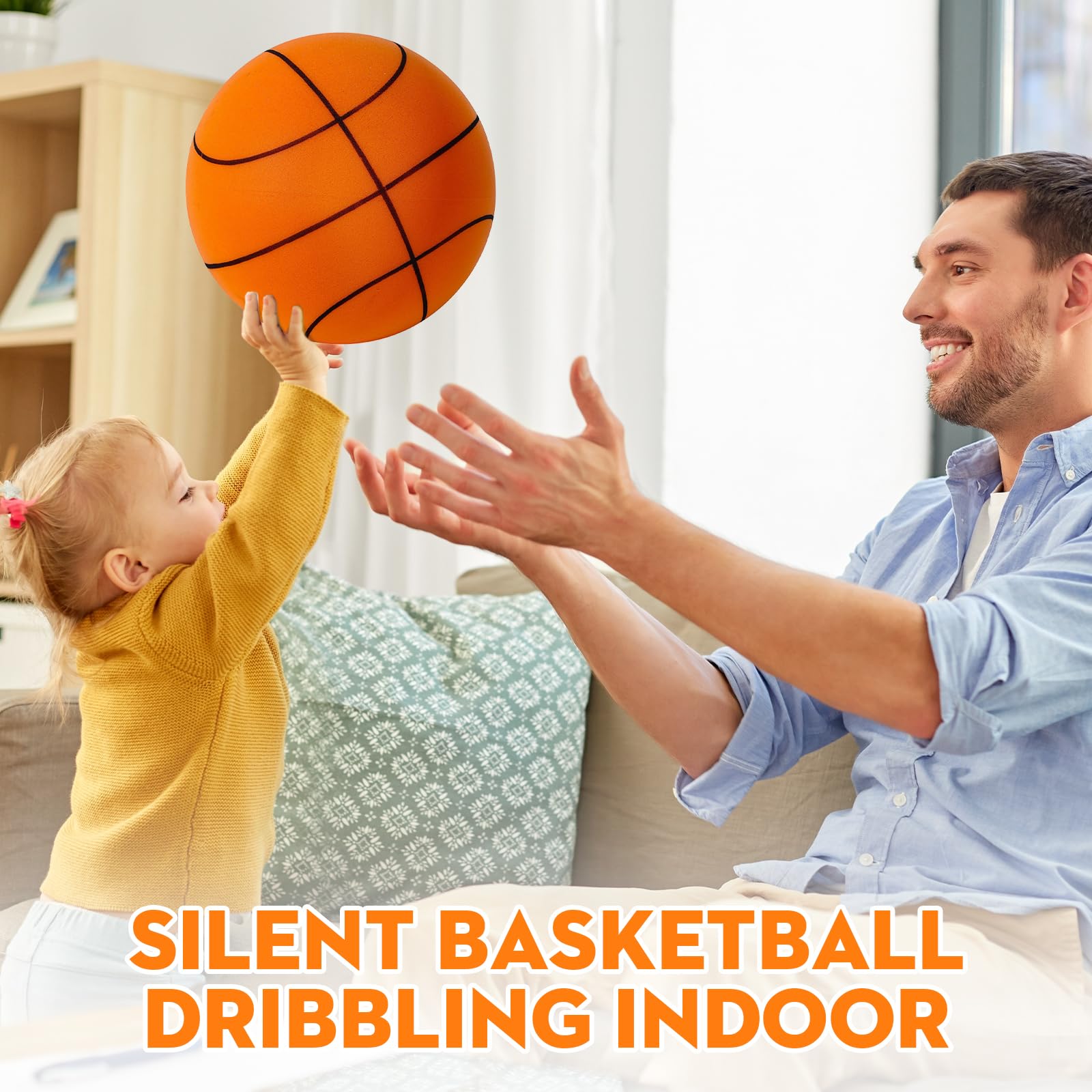 **2025 Upgraded Silent Basketball - Dribble Dream Indoor Training Foam Ball for Quiet Dribbling Practice | Perfect for Home, Gym & Apartment Use**