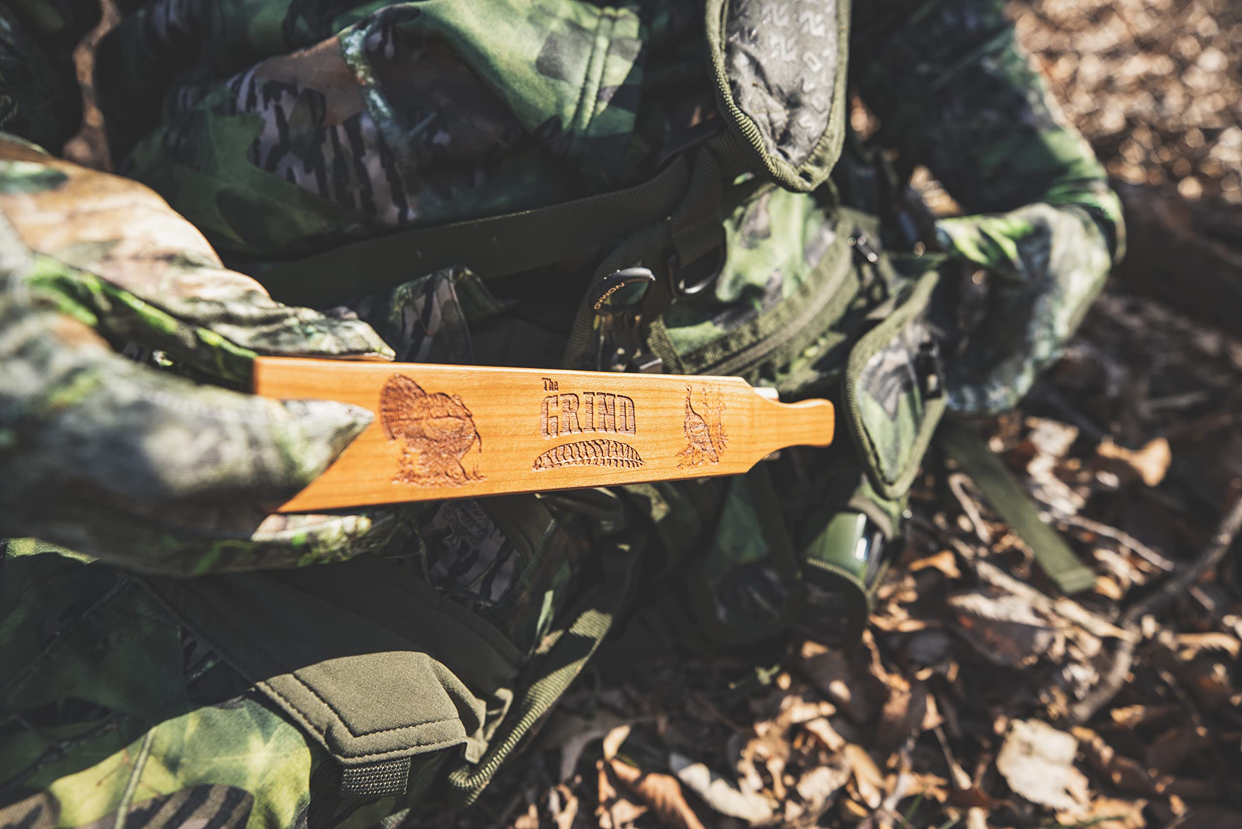 Premium Wooden Turkey Box Calls - The Grind Box Calls for Hunting Enthusiasts | Beginner & Pro Turkey Hunters | Multiple Sizes & Custom Designs | Ideal for Field Hunting & Practice Sessions