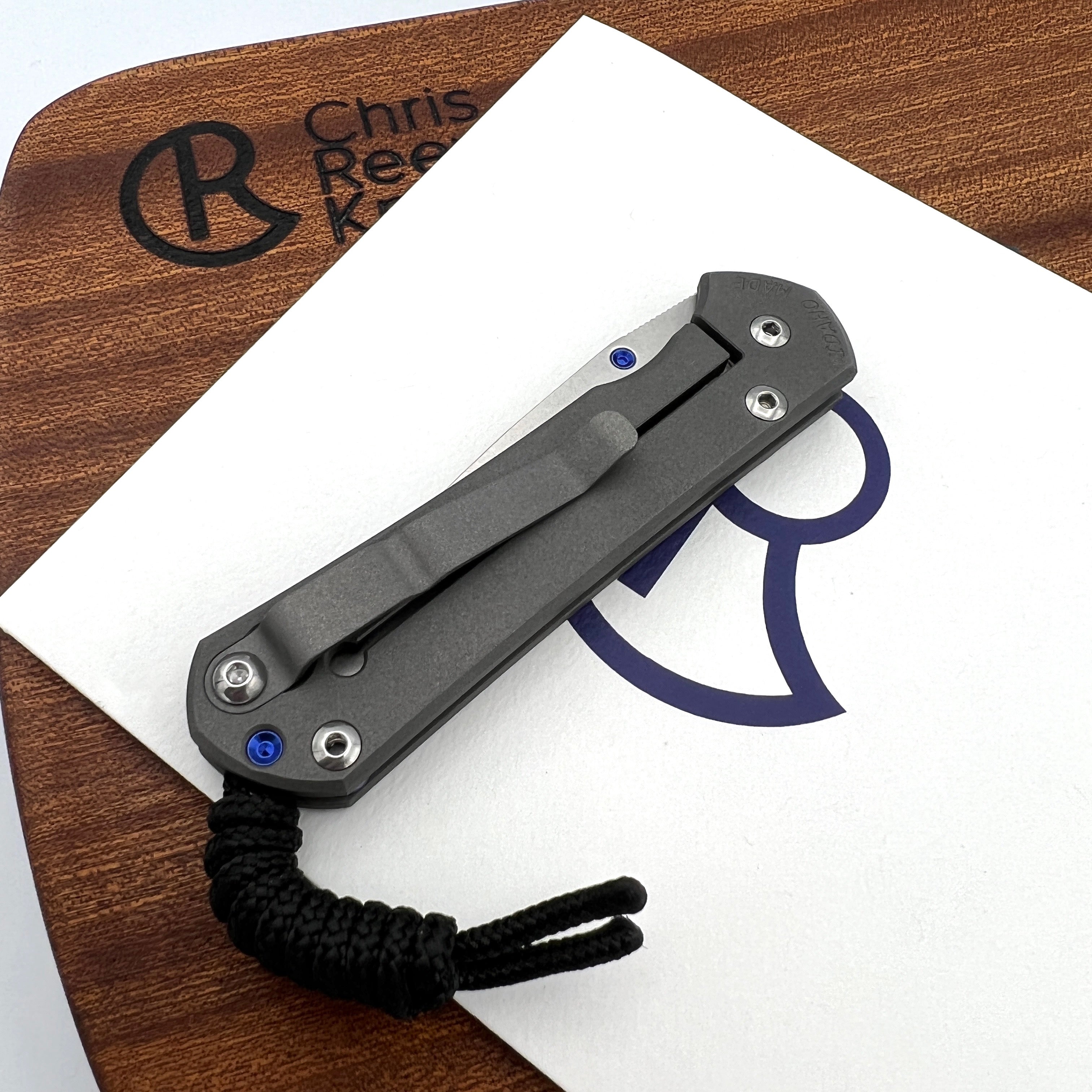 Chris Reeve Knives Small Sebenza 31 LH Plain Blade Drop Point Left Handed Folding Knife - EDC, Outdoor Camping & Tactical Use