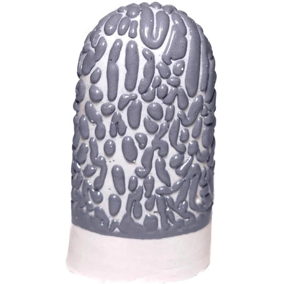 Ritual Glaze Triangle 5 6 Bead Grey - Handmade Ceramic Beads for Jewelry Making, DIY Crafts, and Spiritual Rituals