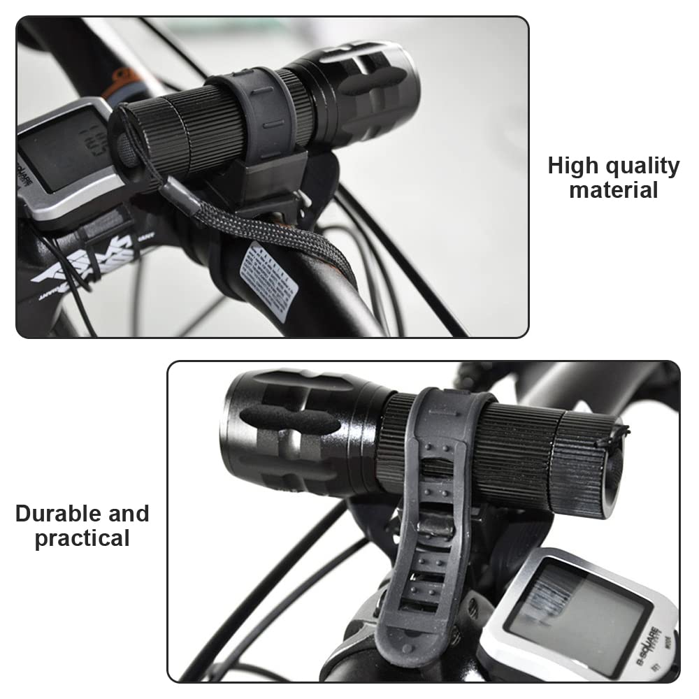 Adjustable Rotatable Bike Flashlight Holder - Universal Bicycle & Motorcycle Torch Mount Clamp for Night Cycling, Commuting & Outdoor Adventures
