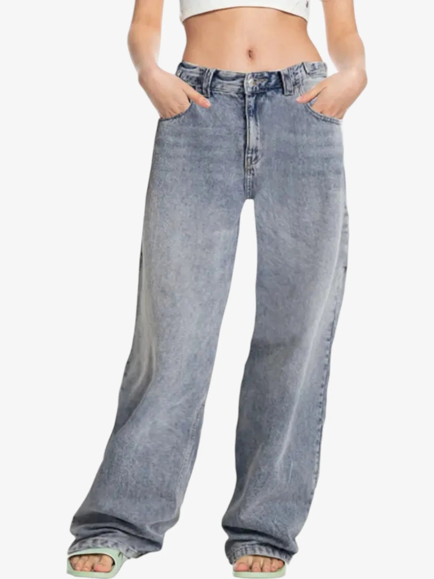 Roxy Women's Celeste High Waist Distressed Denim Jeans - Comfortable & Stylish for Casual Outfits, Streetwear & Everyday Wear