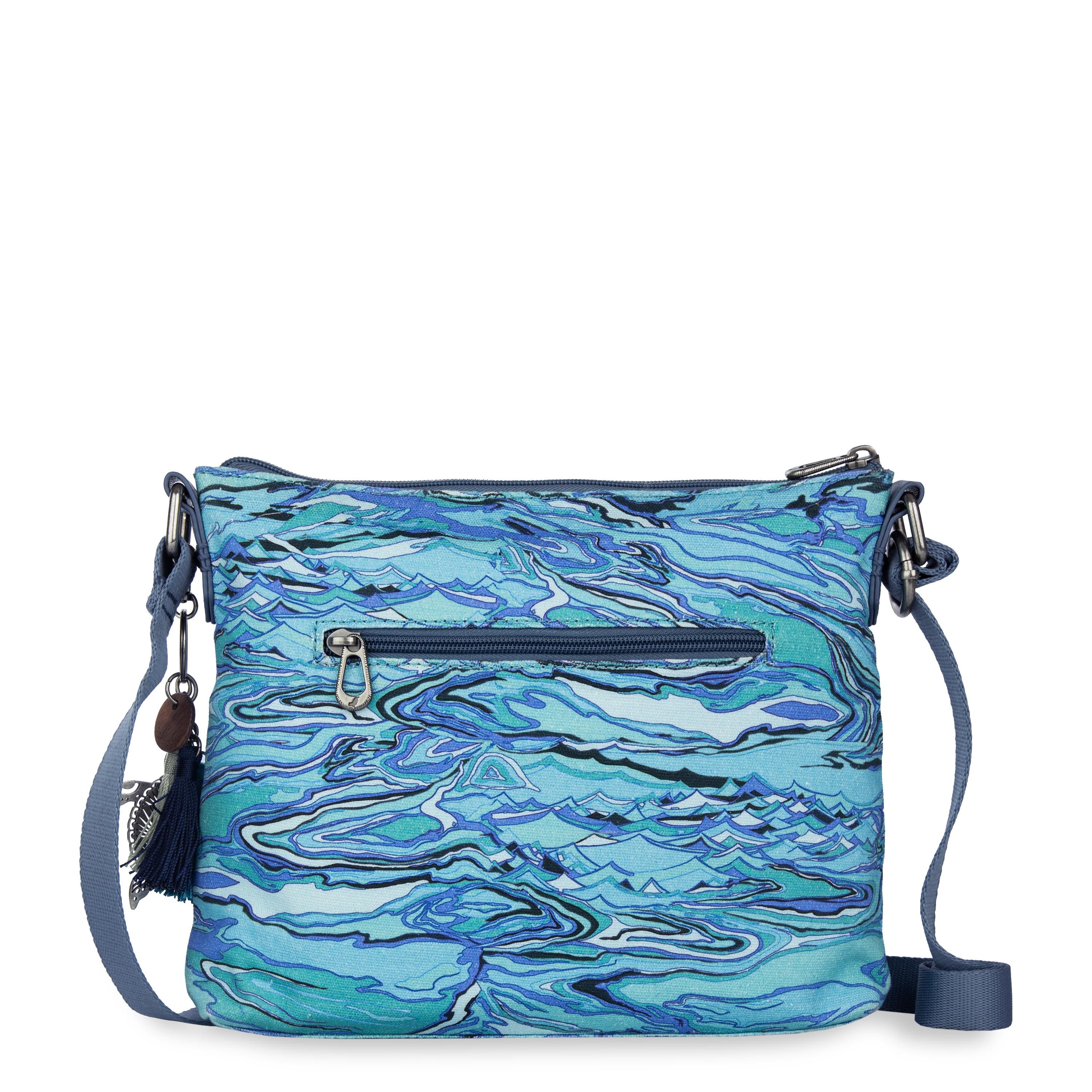 Stylish Canvas Crossbody Bag for Women & Men - Lightweight & Durable - Perfect for Travel, Shopping & Daily Use - Reef Water Nation Design