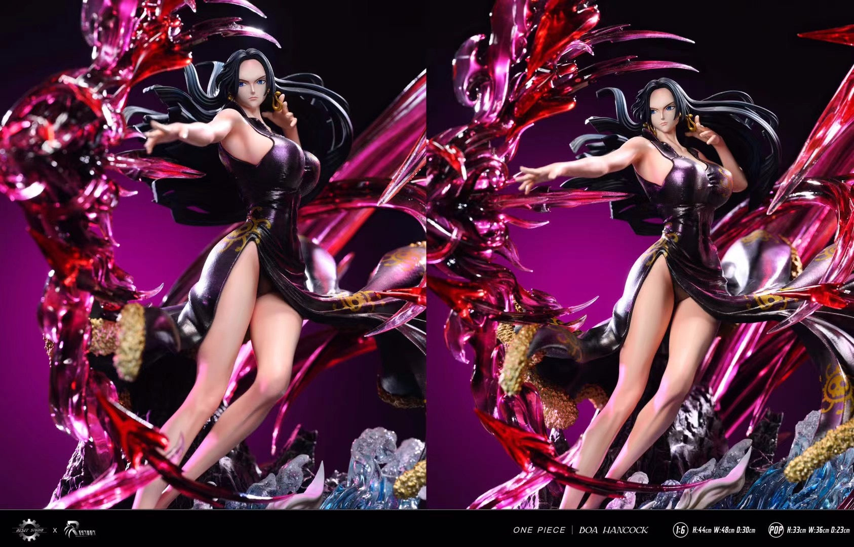 Restart x Reset Studio Boa Hancock Cosplay Costume - One Piece Anime Character Outfit for Halloween, Cosplay Events & Anime Conventions