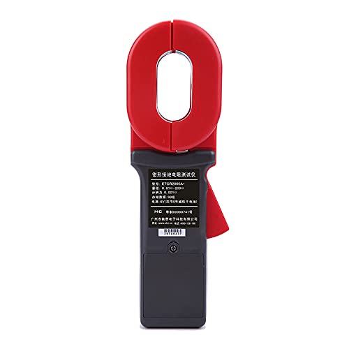 ETCR2000A+ Digital Clamp Ground Resistance Tester - Portable Earth Ground Tester for Electrical Safety Testing | Perfect for Electricians, Engineers & DIY Home Use
