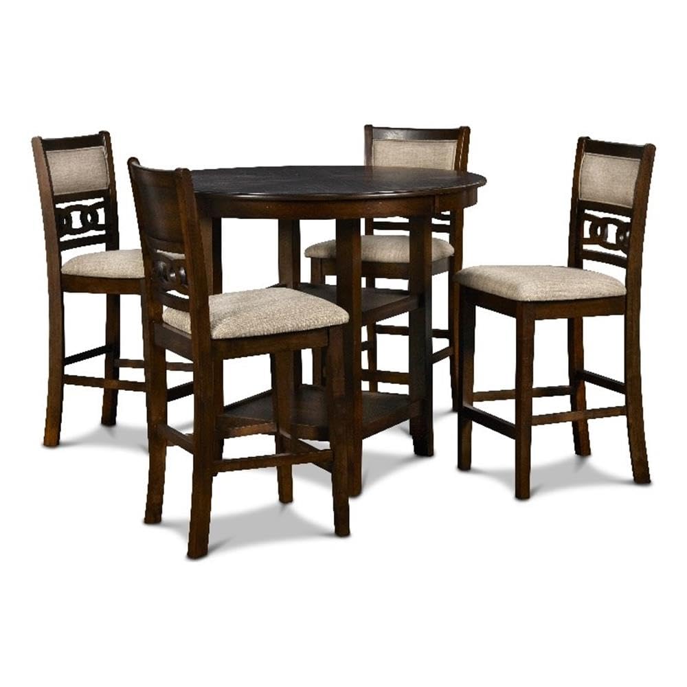 Gia 5-Piece Round Counter Height Dining Set - 42