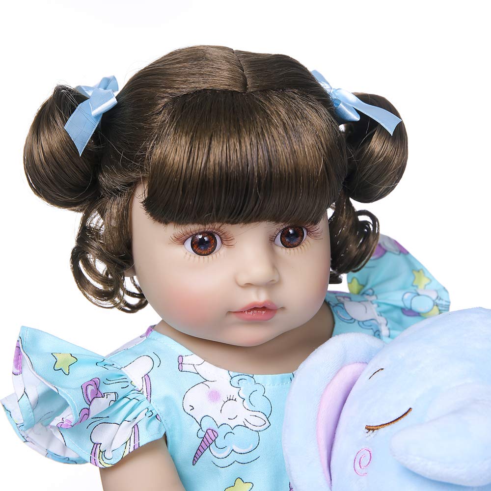 Anano Lifelike Reborn Toddler Dolls - Handmade Silicone Full Body Realistic Baby Doll - Perfect for Collectors, Gift Giving & Nursery Decor