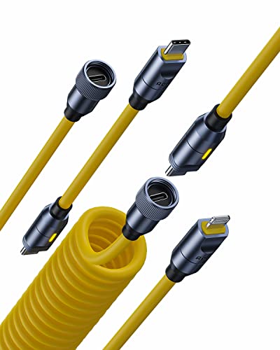 AOHI 240W 8-in-1 USB C to USB C & MFi Certified Lightning Cable Set | PD3.1 Fast Charging Compatible with MacBook, iPad Pro, iPhone, Galaxy | Perfect for Home, Office & Travel Charging
