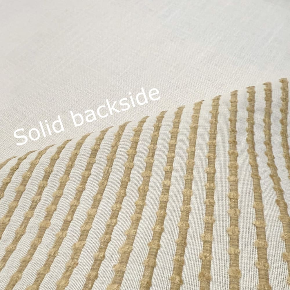 Premium Sinclair Cream & Wheat Embroidered Texture Stripe Pillow Cover - Soft Cotton Decorative Throw Pillow Case for Living Room, Bedroom & Sofa Decor