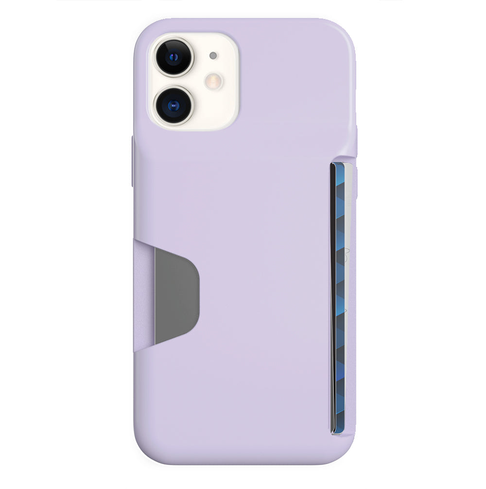 Light Purple iPhone Wallet Case - Slim Protective Phone Cover with Card Holder for iPhone 13/14/15 - Perfect for Everyday Use, Travel & Shopping
