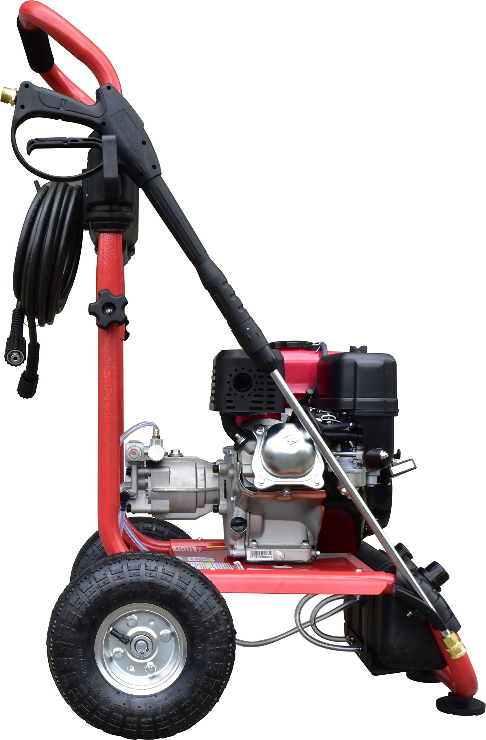 APW5129 3400 PSI 2.6 GPM Gas Pressure Washer with 208cc JD Engine & 30' Quick Connect Hose - Ideal for Driveway Cleaning, Deck Washing, and Outdoor Surface Maintenance