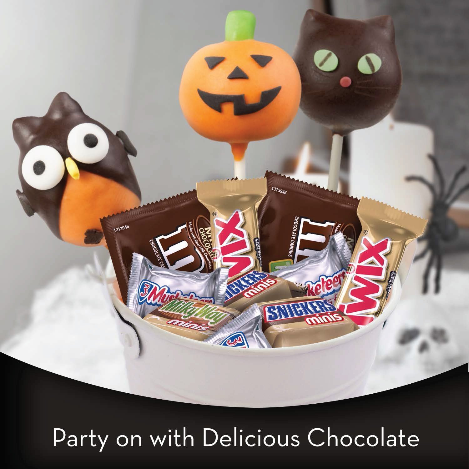 Mars Halloween Candy Mix - TWIX, SNICKERS, M&M'S (400pcs) for Parties & Treats