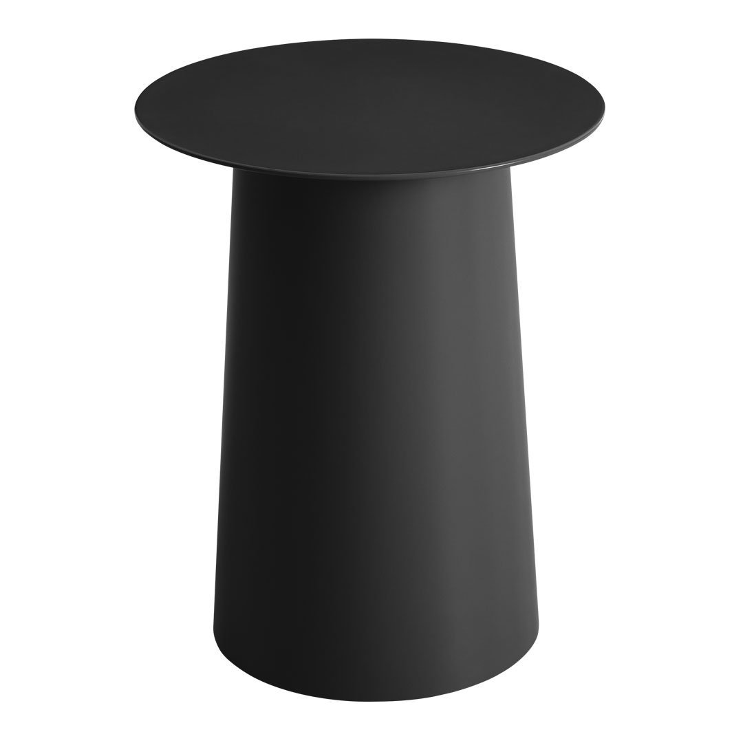 Modern Circular Tall Side Table - Stylish End Table for Living Room, Bedroom & Office - Perfect for Lamps, Books & Decor
