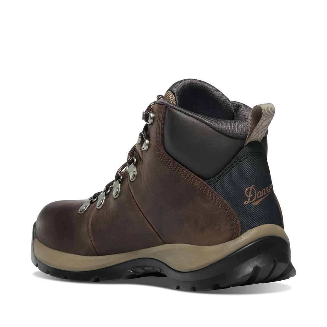 Sandy Ridge Women's 4.5 Soft Toe Work Boots - Brown Leather Safety Shoes for Construction, Gardening & Outdoor Work - Comfortable Non-Slip Work Boots for Women