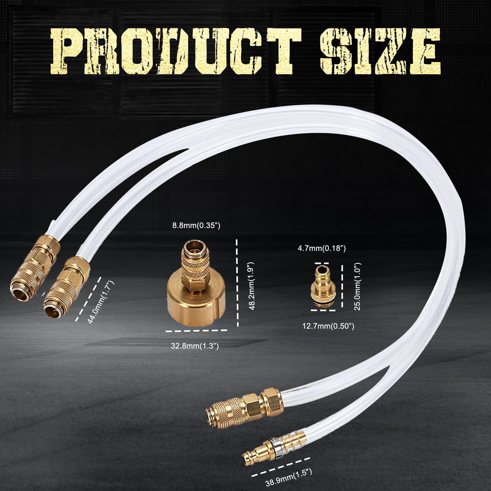 2-Piece Hydraulic Steering Bleed & Filler Kit - Compatible with Seastar, Outboard & Inboard Boats - Marine Steering System Maintenance Tool - Perfect for Boat Hydraulic System Repair and Fluid Replacement