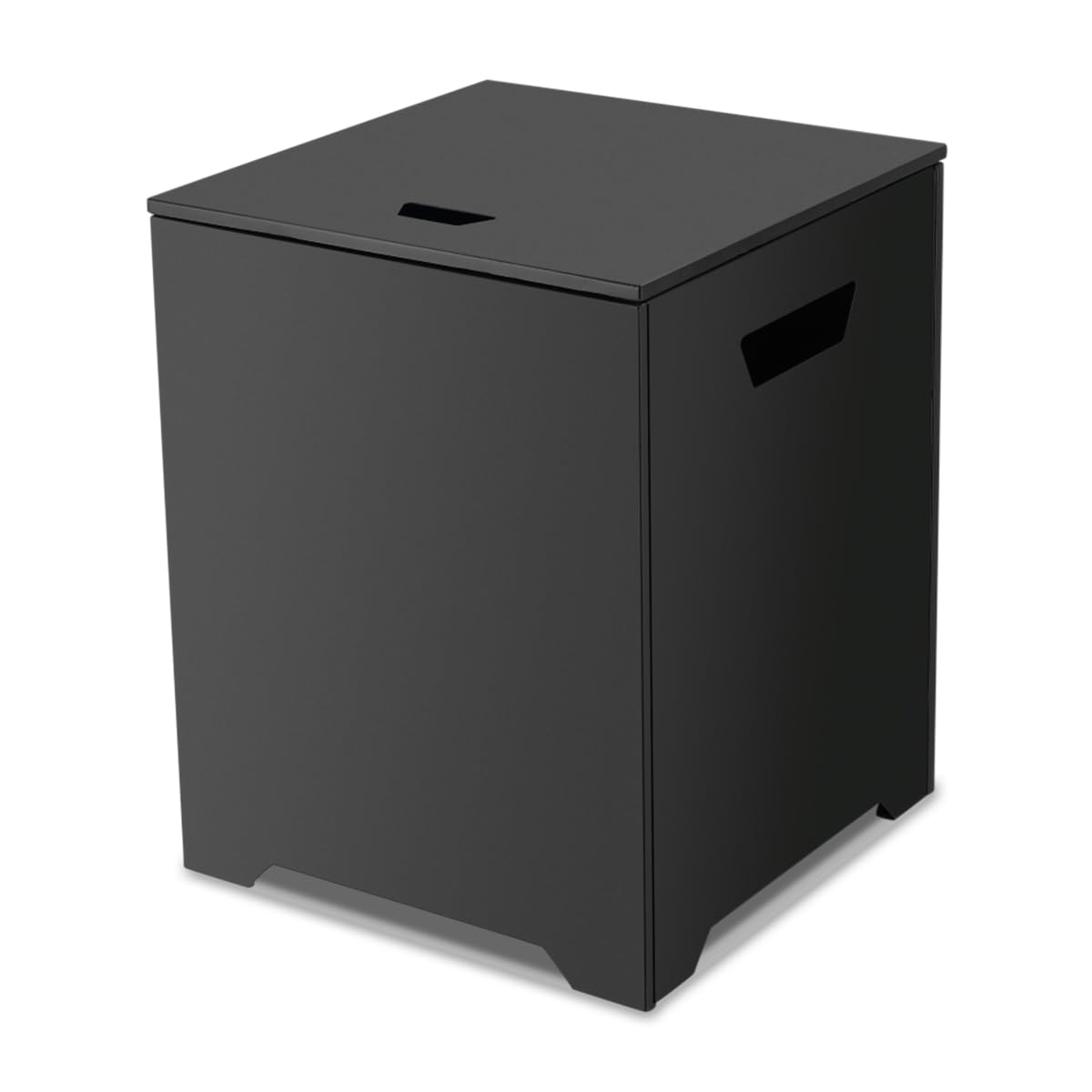 ThermoMate 20 LB Propane Tank Cover Table - Weatherproof Storage Box & Hideaway Side Table for Outdoor Fire Pit, Gas Griddle & BBQ - Durable Black Design for Patio, Deck & Backyard