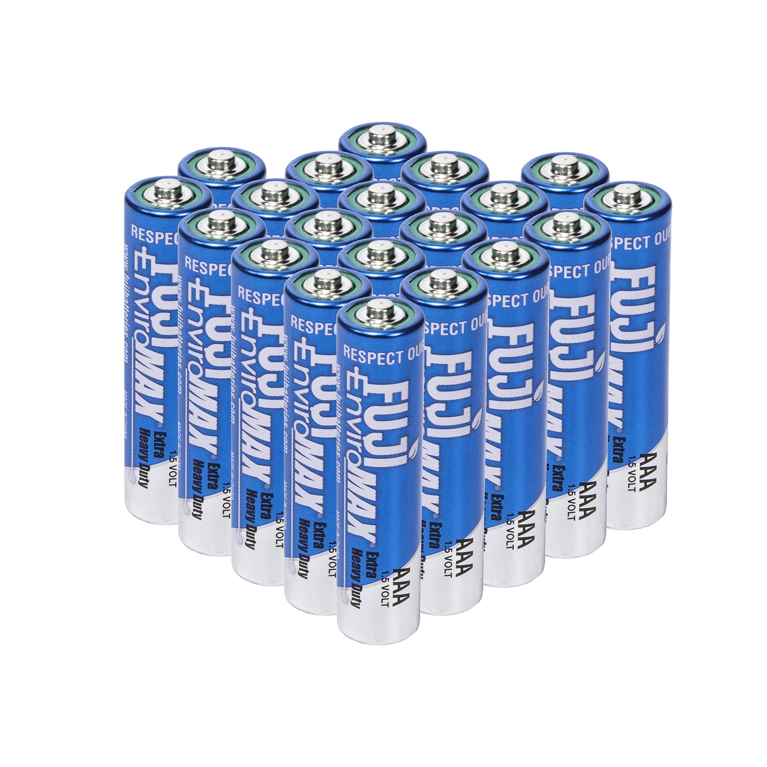 Fuji Batteries 3400BP20 EnviroMax AAA Heavy-Duty Alkaline Batteries (20 Pack) - Long-Lasting Power for Toys, Flashlights, Remote Controls & Electronic Devices