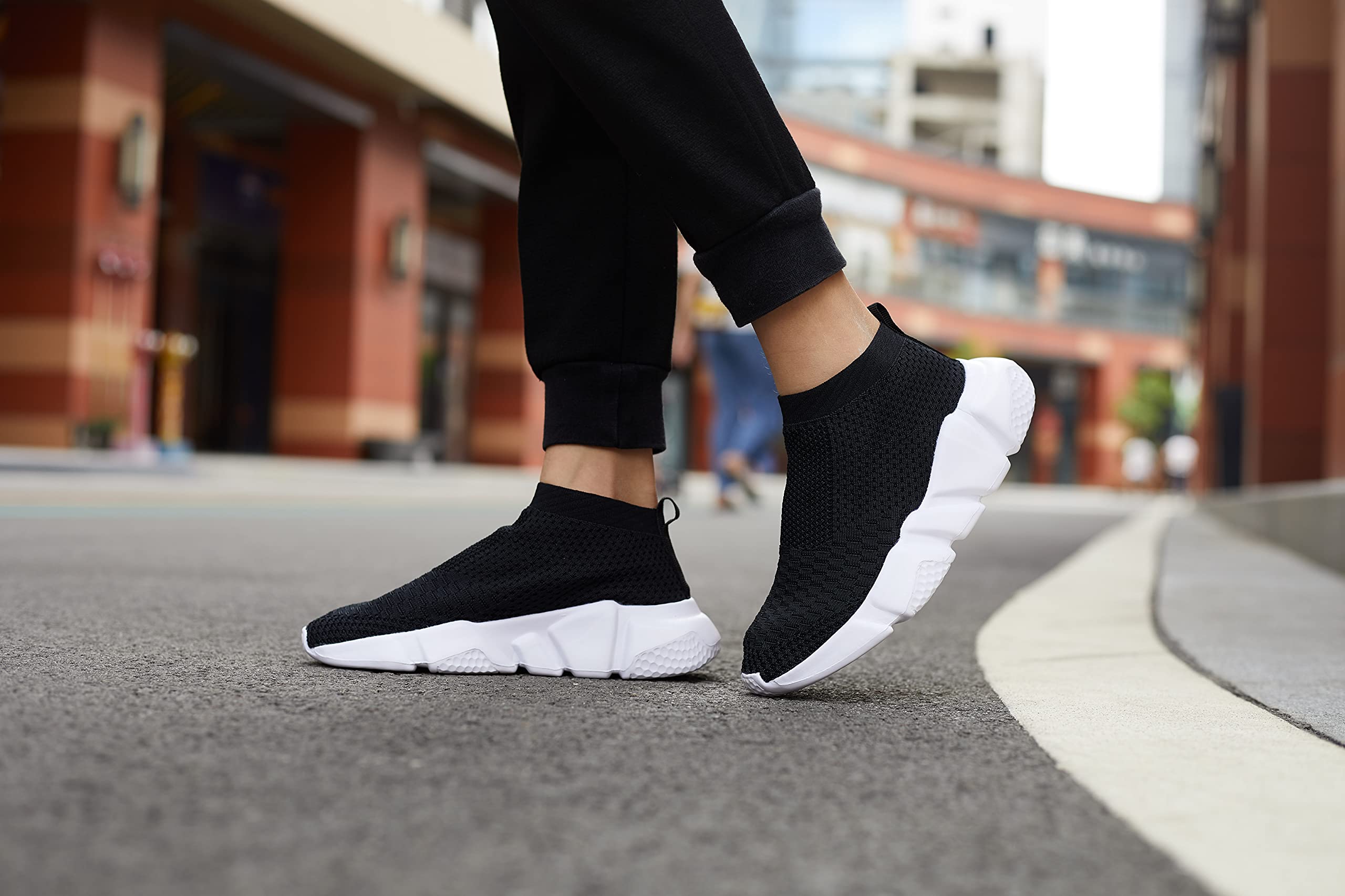 Casbeam Women's Running Shoes - Lightweight Breathable Slip-On Tennis Sneakers for Walking, Gym & Workout - Comfortable Stylish Trainers for Women - Perfect for Jogging, Fitness & Casual Wear