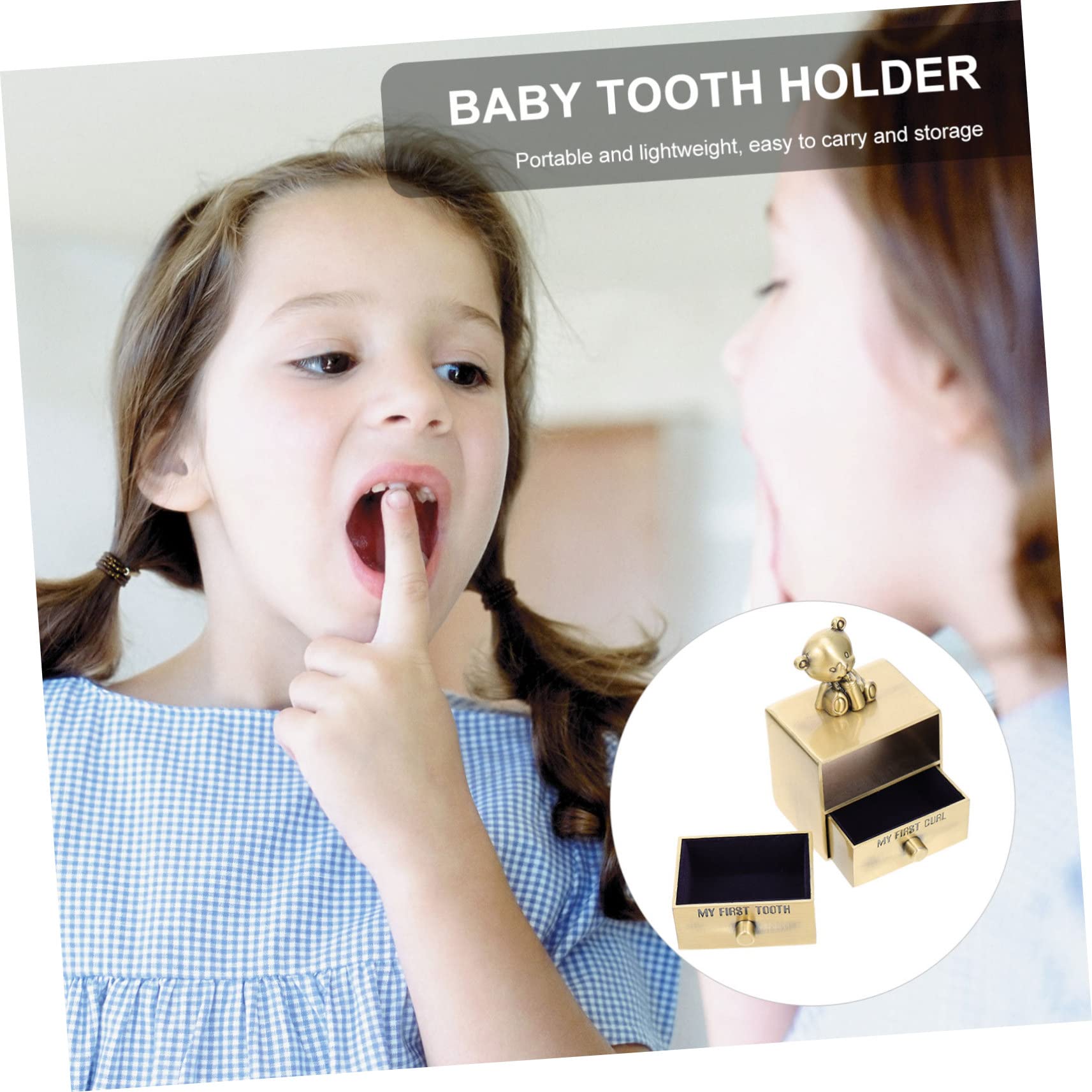 BESTonZON 6 Pcs Kids Baby Teeth Keepsake Box - First Lost Tooth Holder with Zinc Alloy Case for Tooth Fairy Gifts & Childhood Memories Preservation | Perfect for Parents to Save Milestone Moments