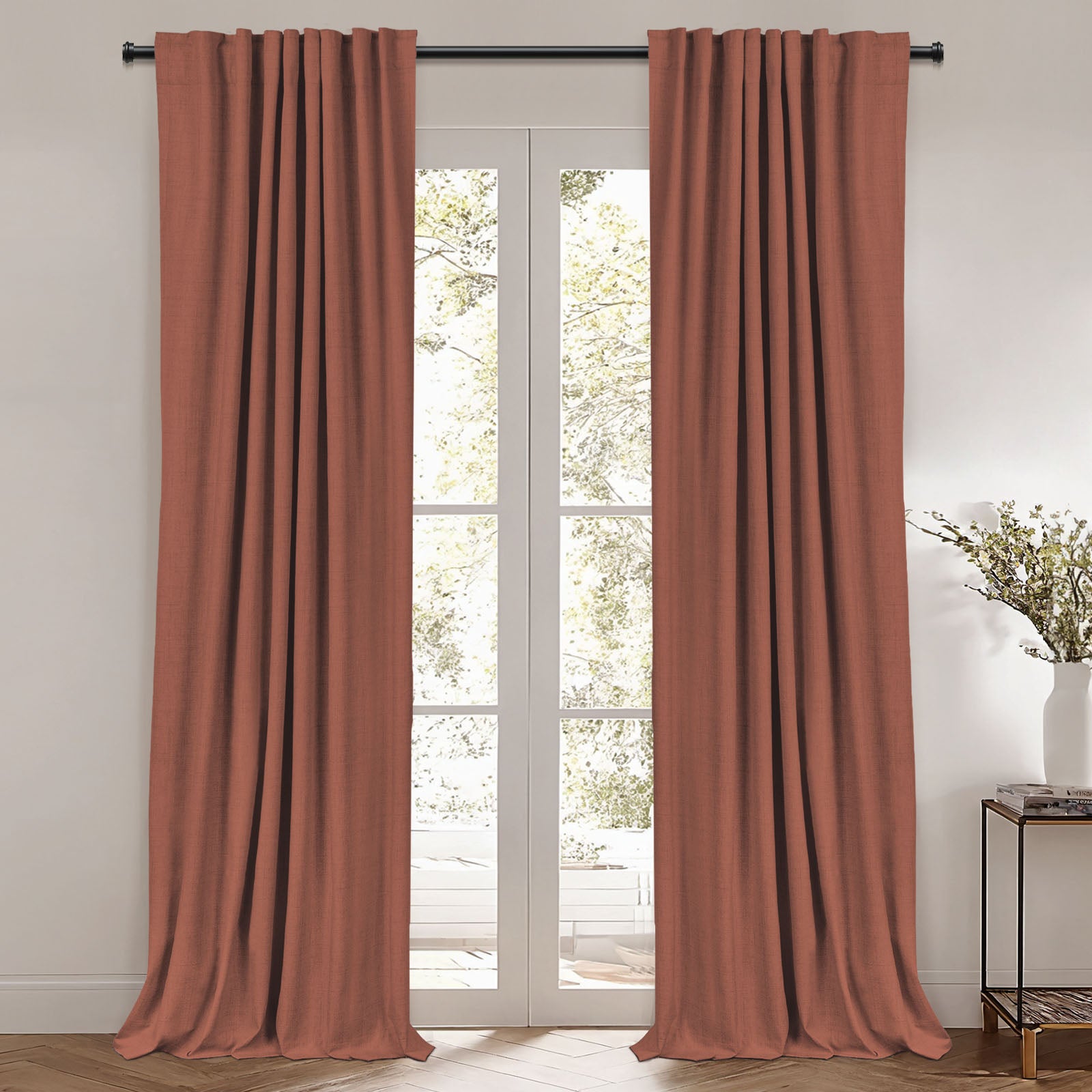 Dim Gray Blackout Curtains - Kapor Luxury Heavyweight Custom Thermal Insulated Drapes with Soft Top Back Tab for Bedroom, Living Room & Home Theater