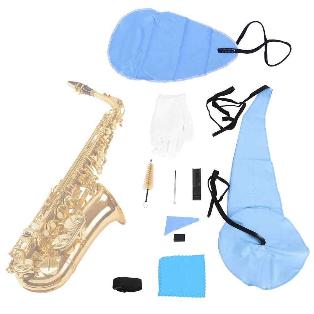 Dilwe 9-in-1 Saxophone Cleaning Kit with Cloth, Mouthpiece Brush, Strap & Screwdriver - Portable Instrument Maintenance Set for Professional & Student Sax Players - Perfect for Home Practice, Band Rehearsals & Music Performances