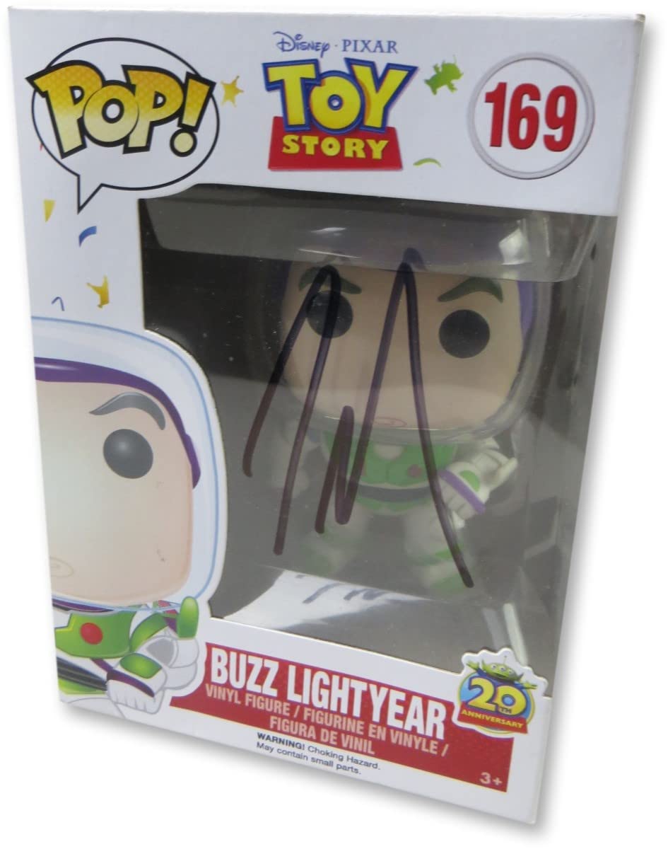 Tim Allen Signed Autographed Funko Pop! Toy Story Buzz Lightyear Collectible Figure BAS BB76238 - Perfect for Disney Fans, Toy Collectors & Home Decor