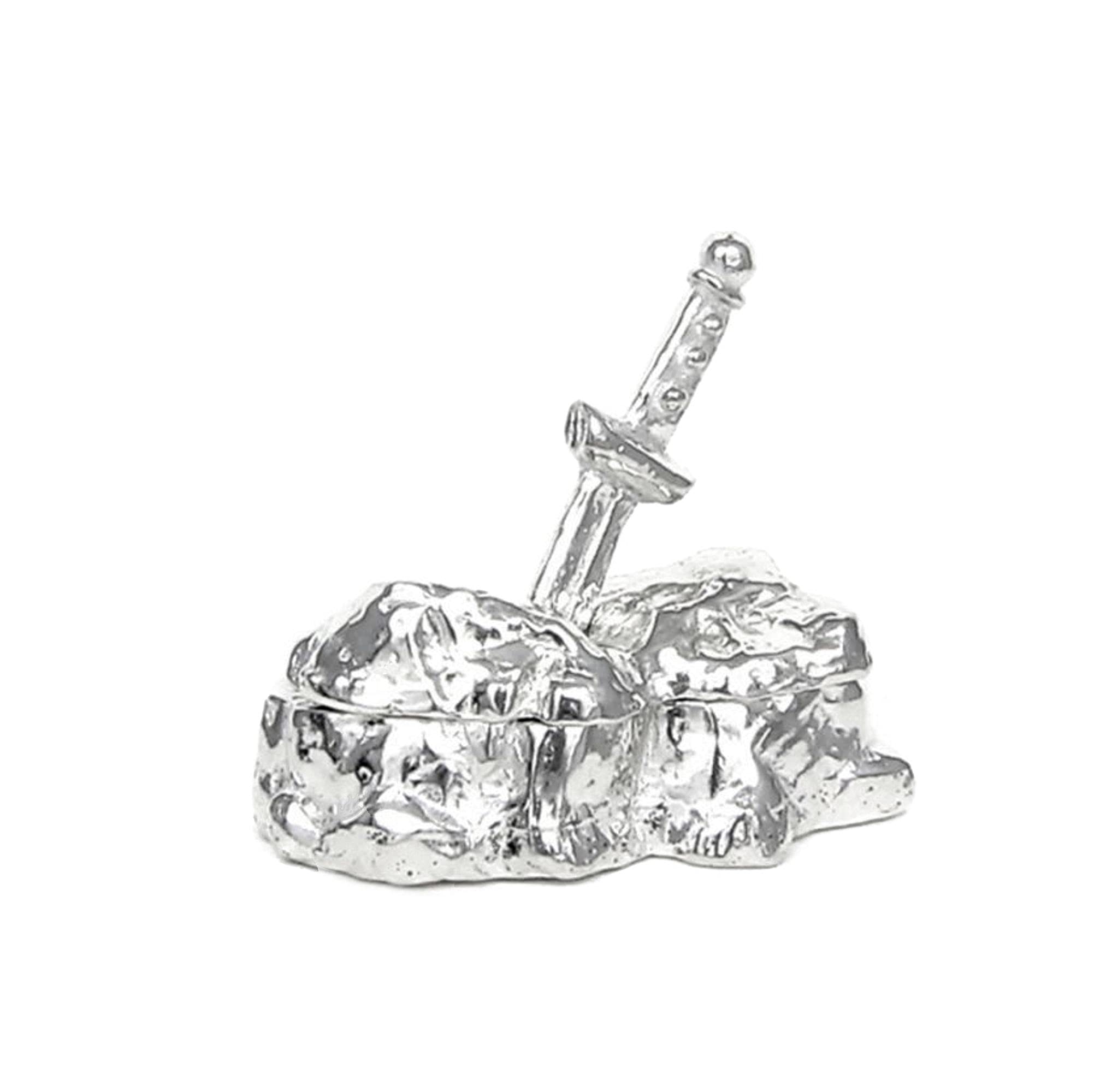 King Arthur Tooth Fairy Treasure Box - Handcrafted Pewter Ring Keepsake Box - Made in USA - Amazon Prime - Perfect for Tooth Fairy Gifts & Kids' First Lost Tooth Celebration