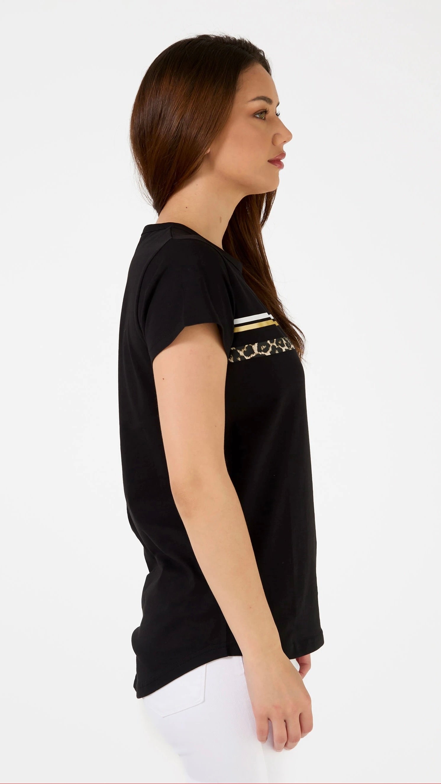 Black Stripe T-Shirt for Men & Women - Casual & Comfortable Cotton Tee for Everyday Wear | Perfect for Outfits, Street Style & Layering
