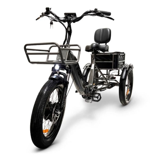Go Bike FORZA Compact Foldable Electric Tricycle for Adults - 250W Motor, 20MPH, 30-50 Mile Range - Perfect for Commuting, Campus & Urban Transportation