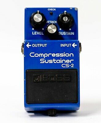 BOSS CS-2 Compression Sustainer Pedal - Vintage Guitar Effects Pedal for Smooth Sustain & Dynamic Control | Perfect for Studio Recording & Live Performances